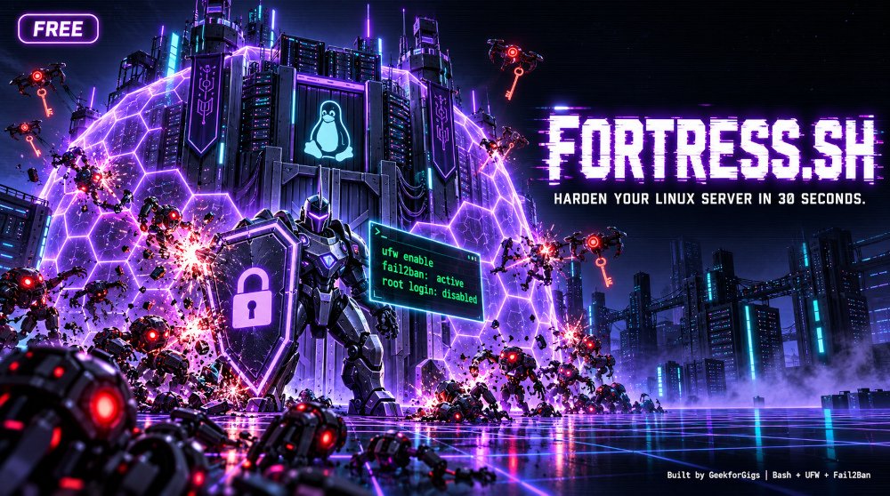 Fortress.sh: one-click Linux server hardening script